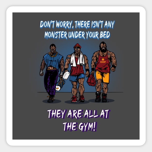 Gym Monsters Magnet by AndreusD